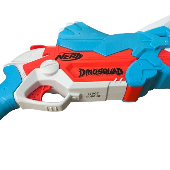 Nerf Dinosquad Tricerablast Dart Blaster Gun with Darts - Picture 4 of 6